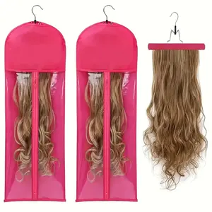 YMSGIRL Wig Storage Bags With Hangers – Dustproof, Water-Resistant & Portable – Wig Organizer For Salon & Travel, Space-Saving Design, Lightweight