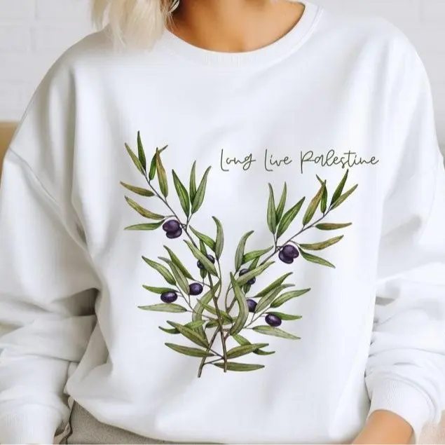 Long Live Palestine Sweater, Palestine Shirt, Free Palestine, Justice For Gaza, For Humanitarian Aid To Gaza, Hoodie Casual Cotton Soft Womenswear