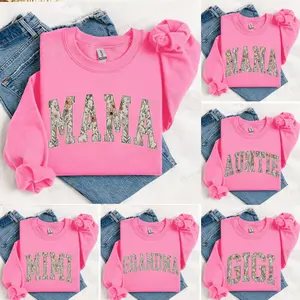 Custom Mama Sweatshirt, Mothers Day Gift, Personalized Grandma Sweatshirt, Gigi Sweatshirt, Grammy Mimi Nonny Mommy Honey Shirt