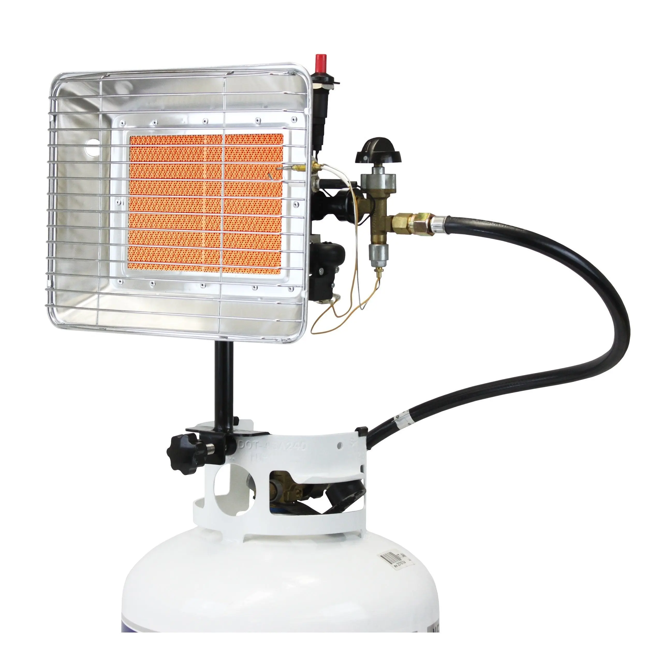 Flame King 13,000 BTU Propane Tank Top Heater, Great for Outdoor Jobs, Construction Sites, Campsites, Thawing and Heating Purposes Silver