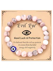 Evil Eye Beaded Bracelet, Stackable Bracelets, Fashionable Jewelry for Women & Men, Trendy All-match & Exquisite Jewelry for Birthday Gift