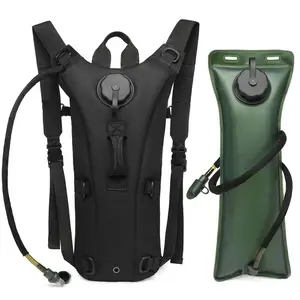 Military Class Camel Backpack with 3L Waterproof Water Bladder for Running, Jogging, Cycling Outdoor Sports Gear Bike Accessories
