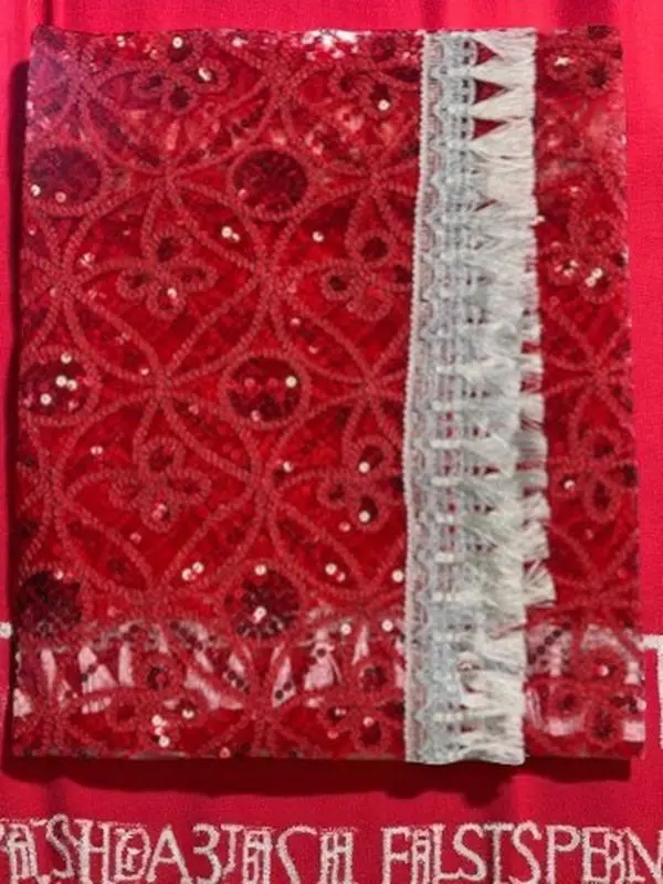 Orisha Shango / Shango Altar Scarf Turban Solid Color Shawl