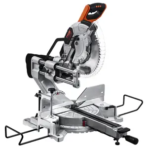 VEVOR Sliding Compound Miter Saw,  12-Inch Blade, 15 Amp Motor, 60-Tooth, Corded Double Bevel Sliding Miter Saw, LED Precision Alignment, Angle Adjustable, for Wood, Composite Decking, Laminates