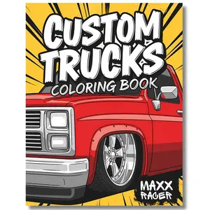 Custom Trucks Coloring Book: Fun Modified Pickup Designs for Kids: Classic & Modern Styles (Custom Kings Coloring Books)