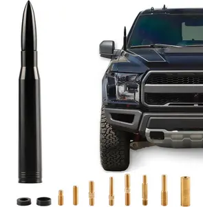 50 Cal Badass Bullet Antenna Compatible with Ford F-Series, Super Duty, Anti - Theft, Suitable for Ford Dodge GMC Jeep, Car Accessories
