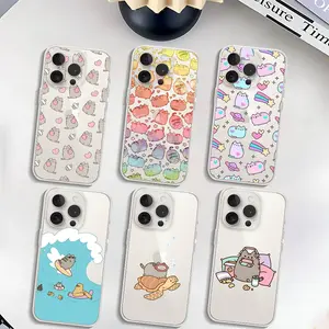 Cute P-PUSHEEN Cat Phone Case,Transform Your iPhone for Halloween Fun! For iPhone 17, 16, 15, 14, 13, 12, 11 Pro Max Plus Air Fan's Phone Case Cover - Great Gifts!