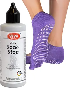 ABS Sock Stop non slip Liquid 2,77 fl oz,ABS anti skid fabric cloth - liquid anti-slip for socks, mats, yoga -Viva Decor - Made In Germany. DIY shoe