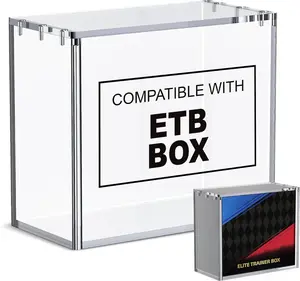 Home Office TCG Storage - Acrylic Booster Box & ETBOrganizer,ETB & Booster Box Decor Case - Clear Acrylic HomeDisplay,Card Sleeves Storage Organizer - ETB CompatibleAcrylic Box,Heavy-Duty Booster Box Storage - Acrylic ETB &Rare Card Holder