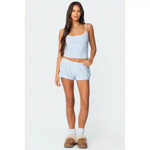 Irene Low Rise Pointelle Micro Shorts