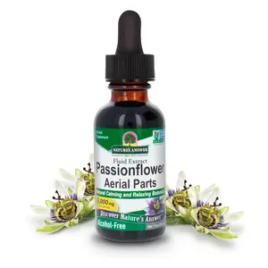 Nature's Answer Passion Flower | Super Concentrated | Liquid Herbal Tincture Supplement Drops | Natural Calming Botanical | Non-GMO | Alcohol-Free, Gluten-Free & Vegan 1oz Healthcare Edible Dietary