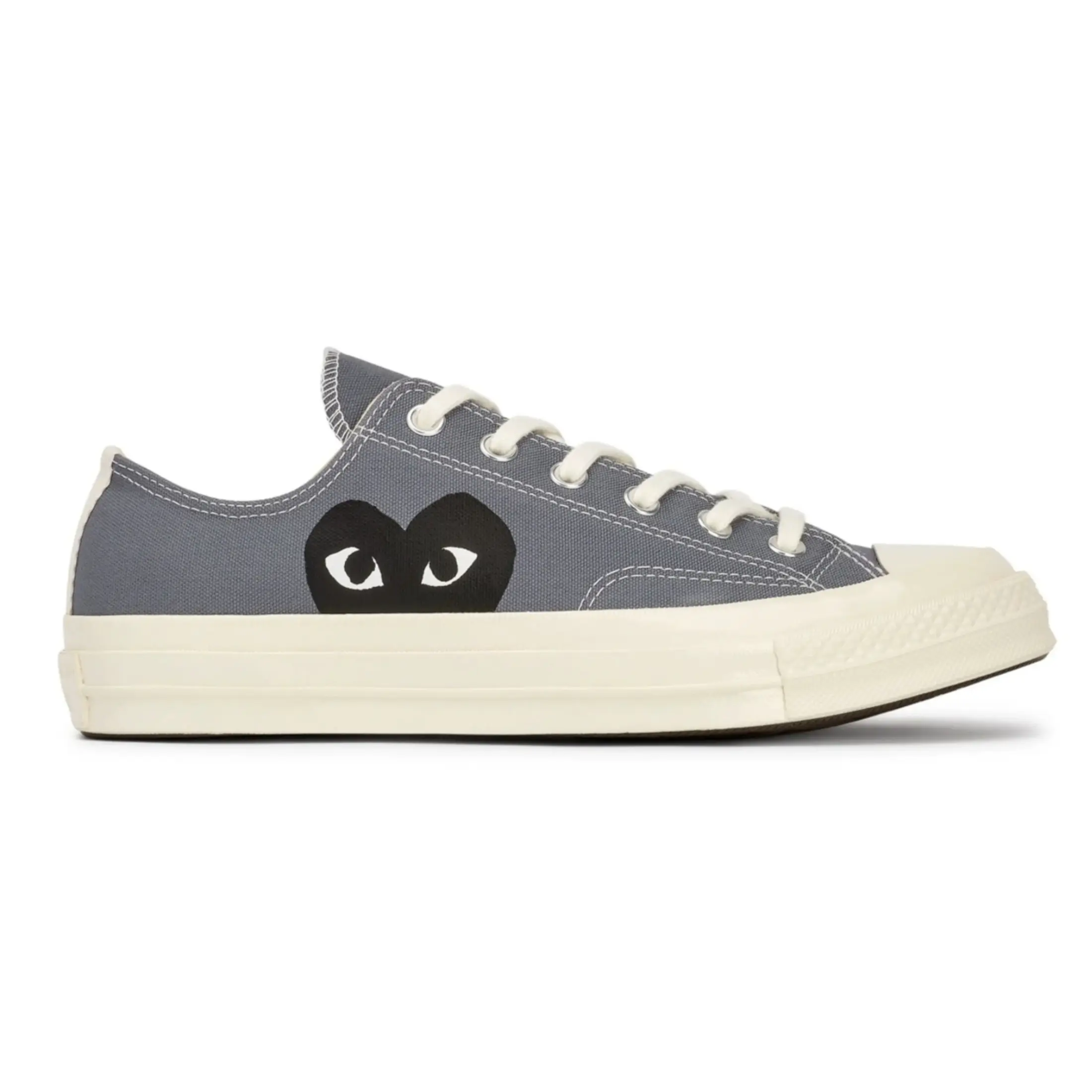 Converse Chuck Taylor 70 Black Heart Low Top Grey AZ-K121-001-1 Men's Fashion Shoes New