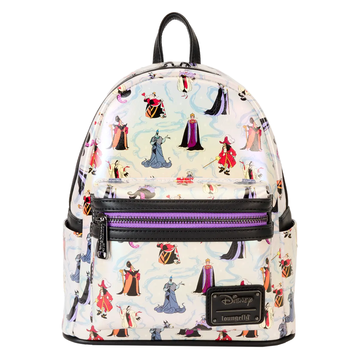 Disney Villains Iridescent All-Over Print Mini Backpack