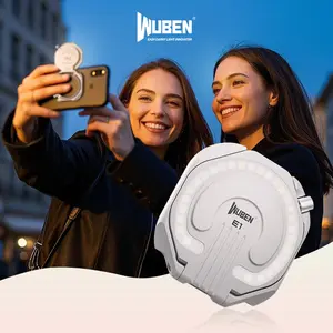 【Wuben】 E1 2-in-1 Magnetic Phone Fill Light & Stand,  3 Color Temperatures, USB-C Rechargeable, Lighting for Filming, 50H Long Battery Life, Ideal for Phone Photography, TikTok,  Video Calls