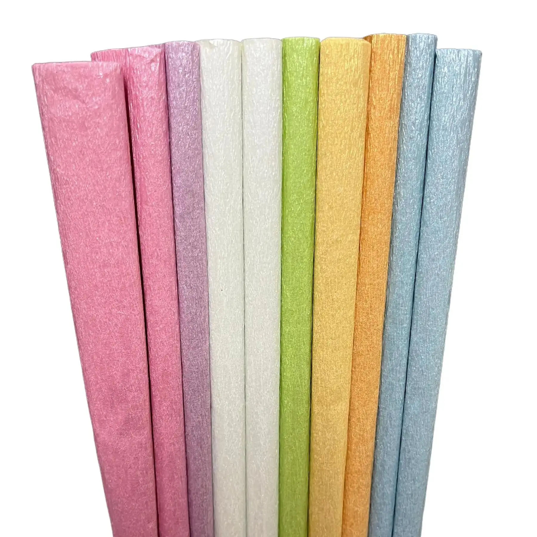 Crepe Paper Perla Premium Mix 10 Rolls  of 79x20 Inches ( Pascua )