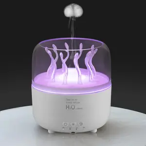 Deep Sea Elf Humidifier, Remote Control Light Effects, Smoke Diffusion, Noise Reduction, 7 Adjustable Lights, Timer, Essential Oil Mode