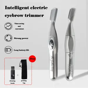 Electric eyebrow trimming knife - simple, convenient, wireless, dry battery-powered, simple, convenient, safe hair removal and shaving device - for home use