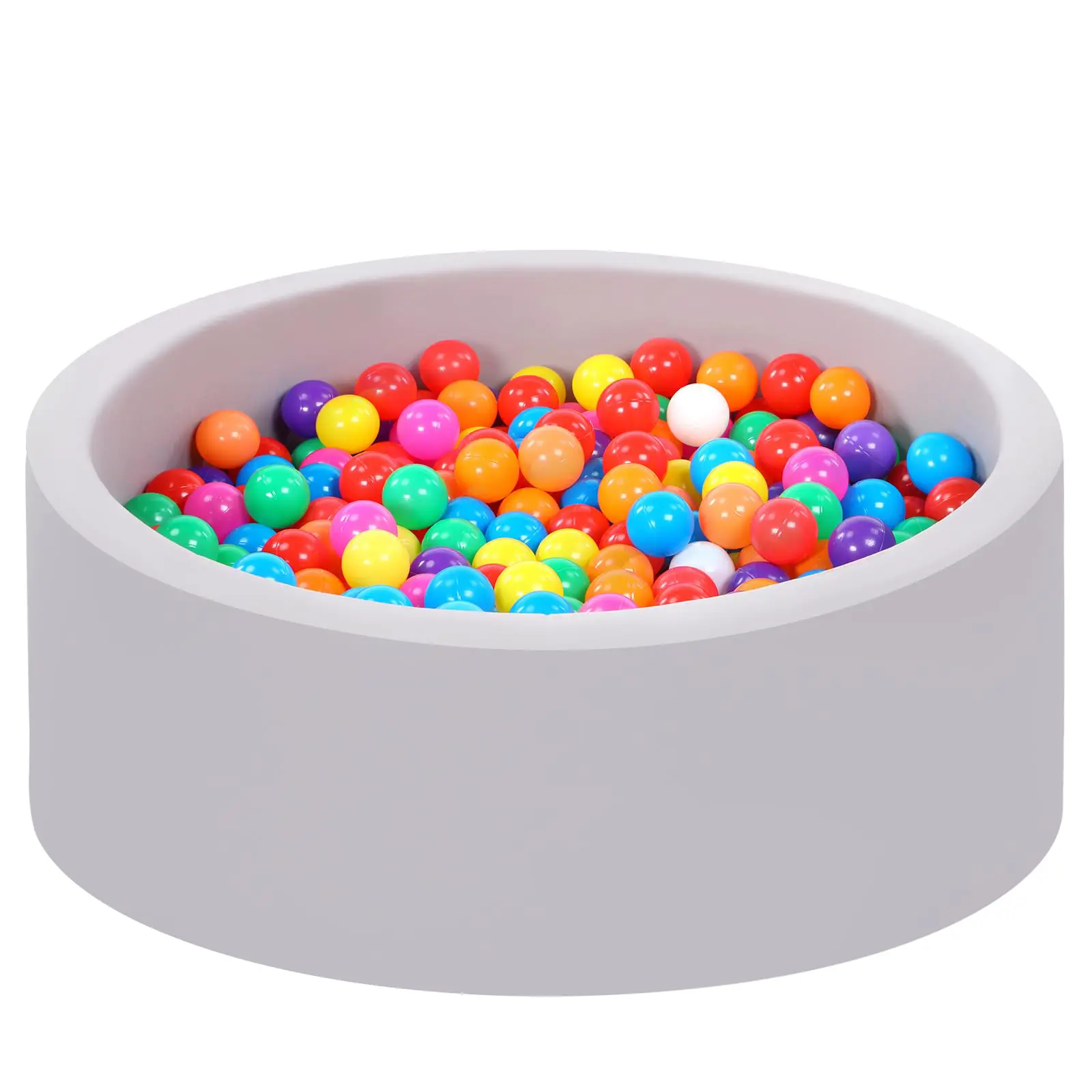 JungleDove Toddler Foam Ball Pit with 100 Balls - Indoor-Outdoor Sensory Playpen, Kids Play Pool, Ideal Gift for Toddlers