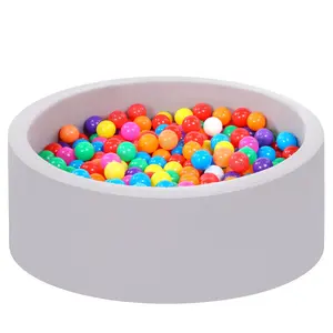 JungleDove Foam Ball Pit for Toddlers with 100 Balls, Indoor and Outdoor Baby Playpen, Kids Play Ball Pool
