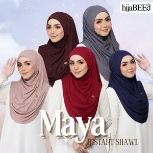 Maya Instant Ironless Shawl for Women - Soft & Stylish Hijab in Multiple Colors