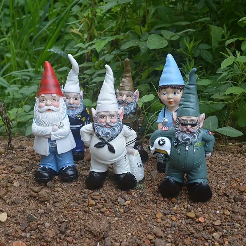 New Style Garden Ornament Featuring a Gnome Elf, a Unique Resin Craft Decoration