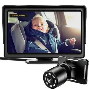 Car Mirror, 4.3'' HD Car Monitor Display With Night Vision Feature, Rear Facing with Wide Clear View Car Mirror, 4.3'' HD Car Monitor Display With Night Vision Feature, Rear Facing with Wide Clear View