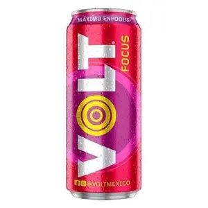 Volt Focus Frutos Rojos y Guarana Energy Drink  Mexican Maximo Enfoque Energized Drink
