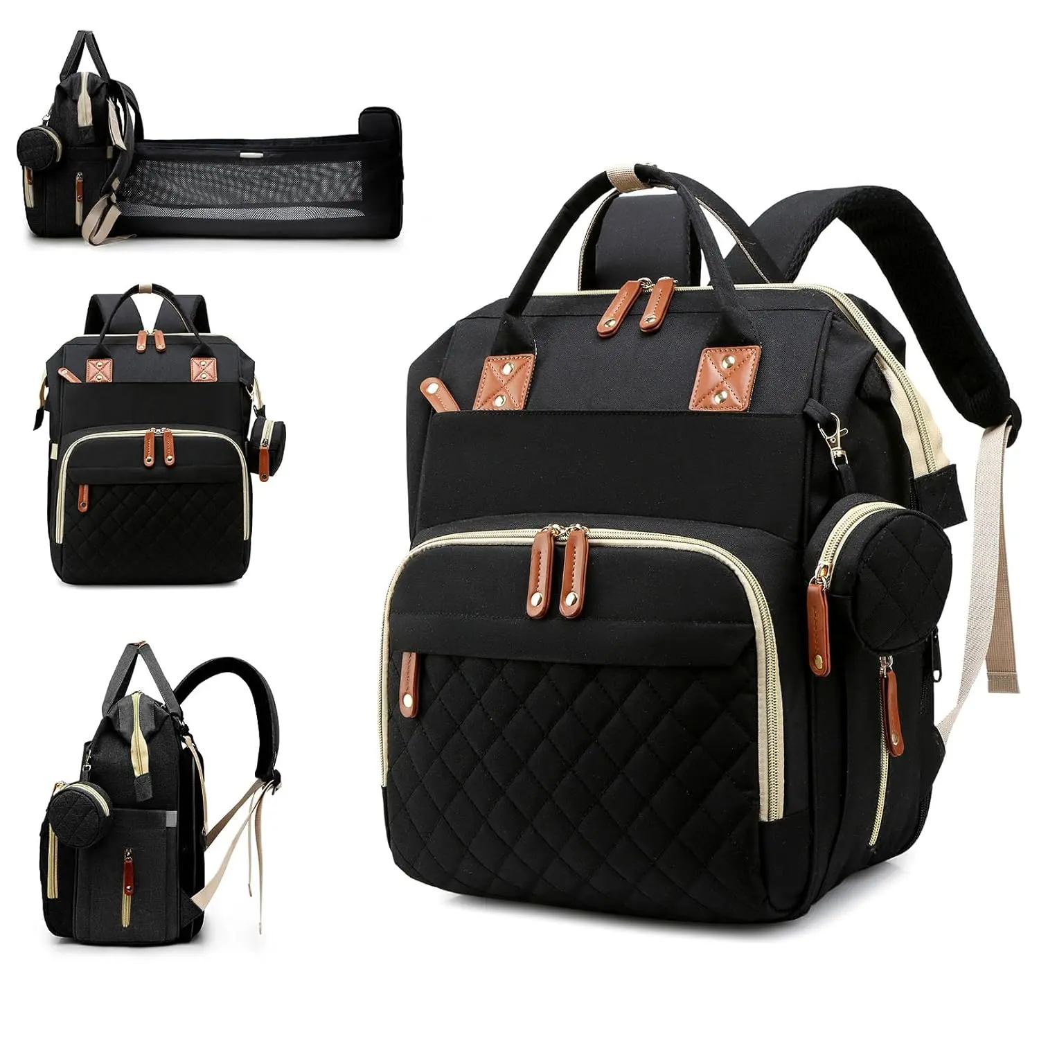Large Capacity Mommy Bag, Multifunctional Portable Maternity Shoulder Bag, Lightweight Baby Diaper Bag with Multiple Compartments, Travel Diaper Tote, Mummy Bag