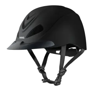 Troxel Liberty Low Profile Western Riding Helmet - ASTM/SEI-Certified with Adjustable DialFit System Black Duratec / Large