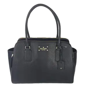 Kate Spade New York Bay Street Lydia Black Leather Tote