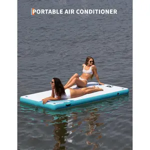 Inflatable Floating Dock with Portable Carrying Bag, Thick Non-Slip Platform for Lake, Pool, Beach & Ocean