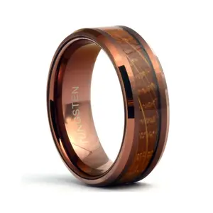 The King - Tungsten Men's Wedding Band - Whiskey Barrel Ring