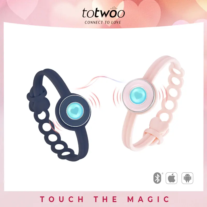 Totwoo Candy Original Long Distance Touch Bracelet Bundle, Magic Smart Functional Love Connect Charm Jewelry Gift for Boyfriend Girlfriend, Jewelry Gifts, Gifts For Boyfriend