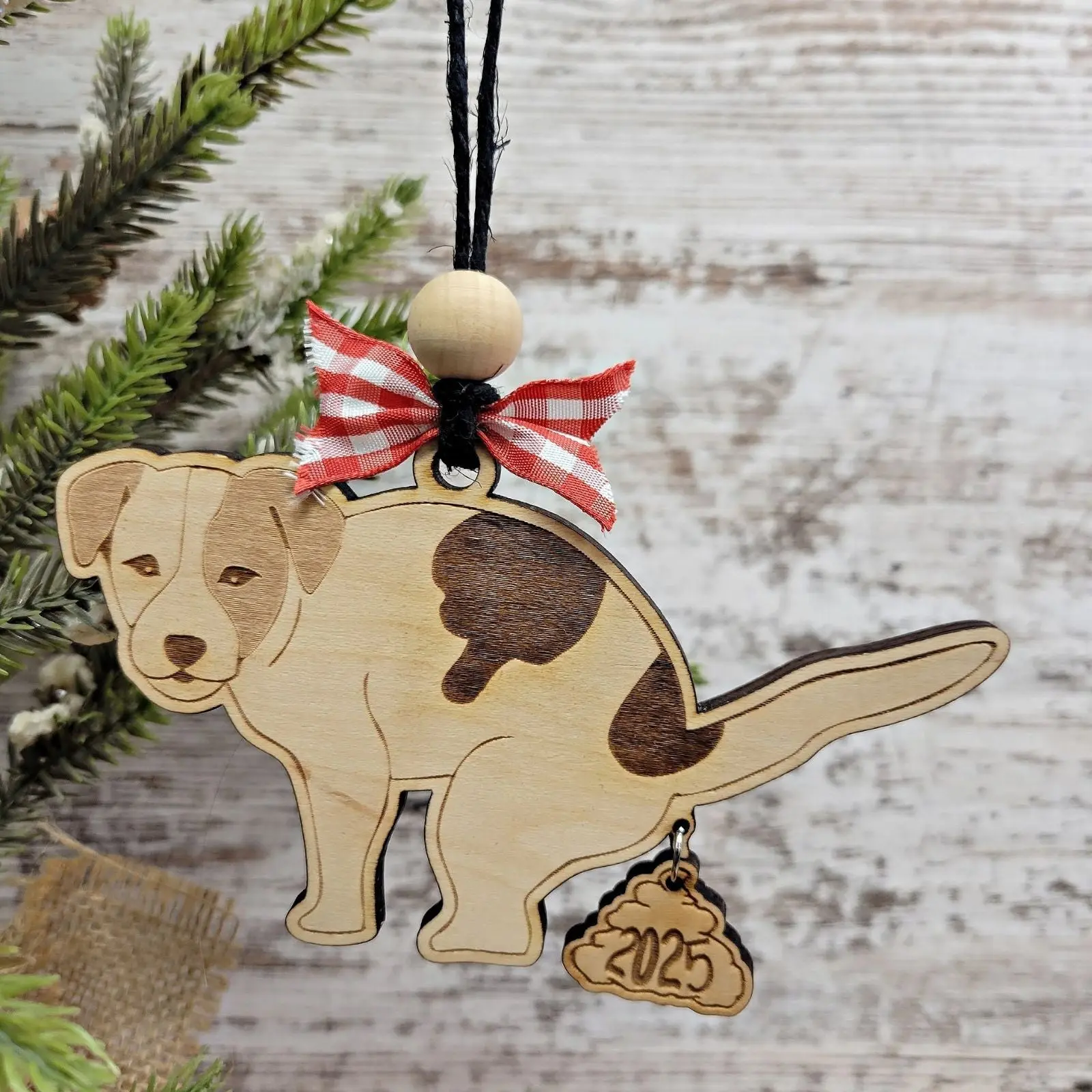 2026 Pooping Dog Christmas Ornament