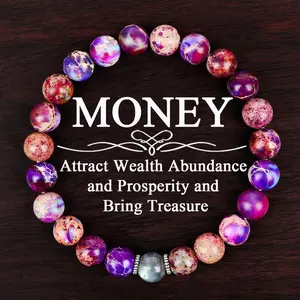Vibrant Stone Beads Wealth Attracting Bracelet | Money Magnet Feng Shui Prosperity