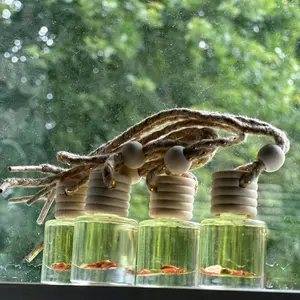 Car Diffusers - Product with Clear Bottles and Rope Design as Shown in the Image