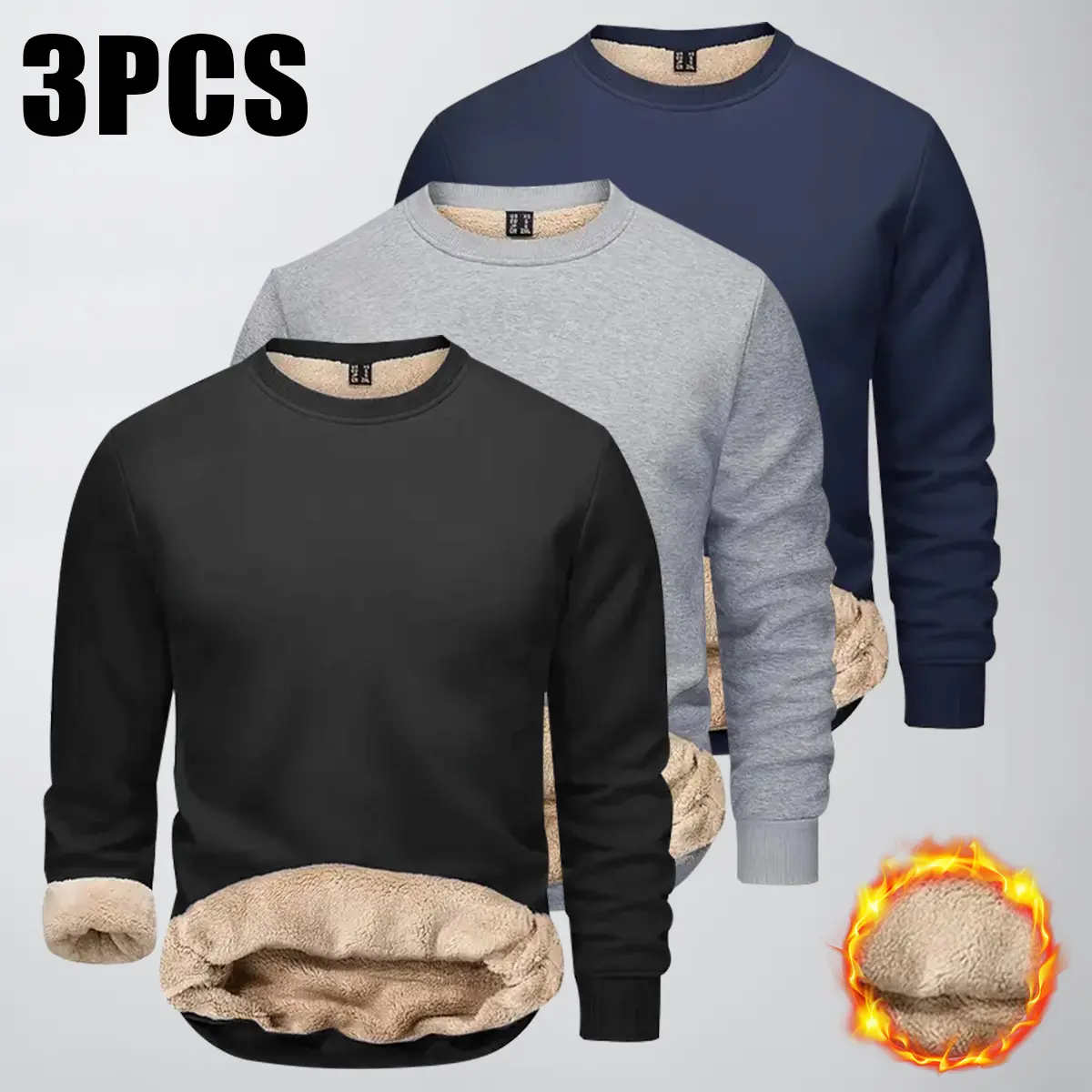 Black + Light Gray + Navy Blue