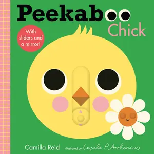 USED-Peekaboo: Chick: (An Interactive Board Book for Babies & Toddlers with Mirror & Sliders to Push, Pull, or Turn. Cute Artwork Includes a Duck, Flowers, by Reid, Camilla (Board book)
