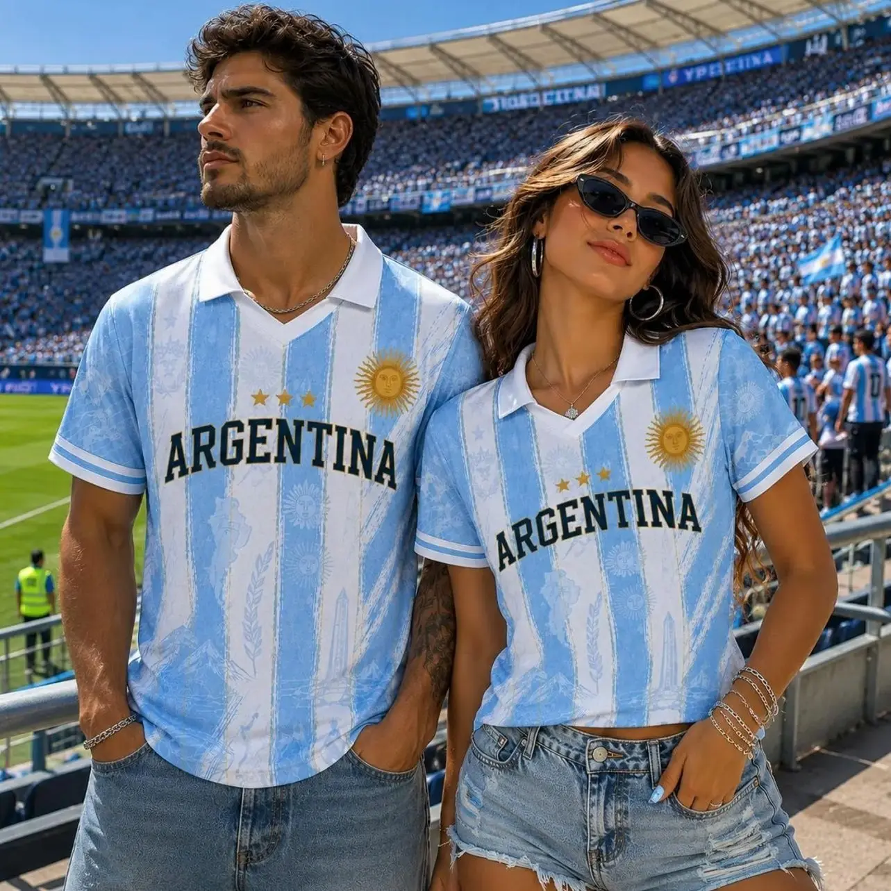 Argentina Football Jersey, Custom Name & Number Shirt, Personalized Football Jersey for Men Women, Argentina Soccer 2026, Argentina Fan Gift TX8