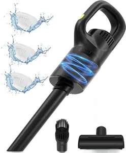 Handheld Vacuum Cordless, Portable Rechargeable Cordless High Power Suction Equipped with 3 Filters, Cleaner for Cars, Homes, Pets, and Offices