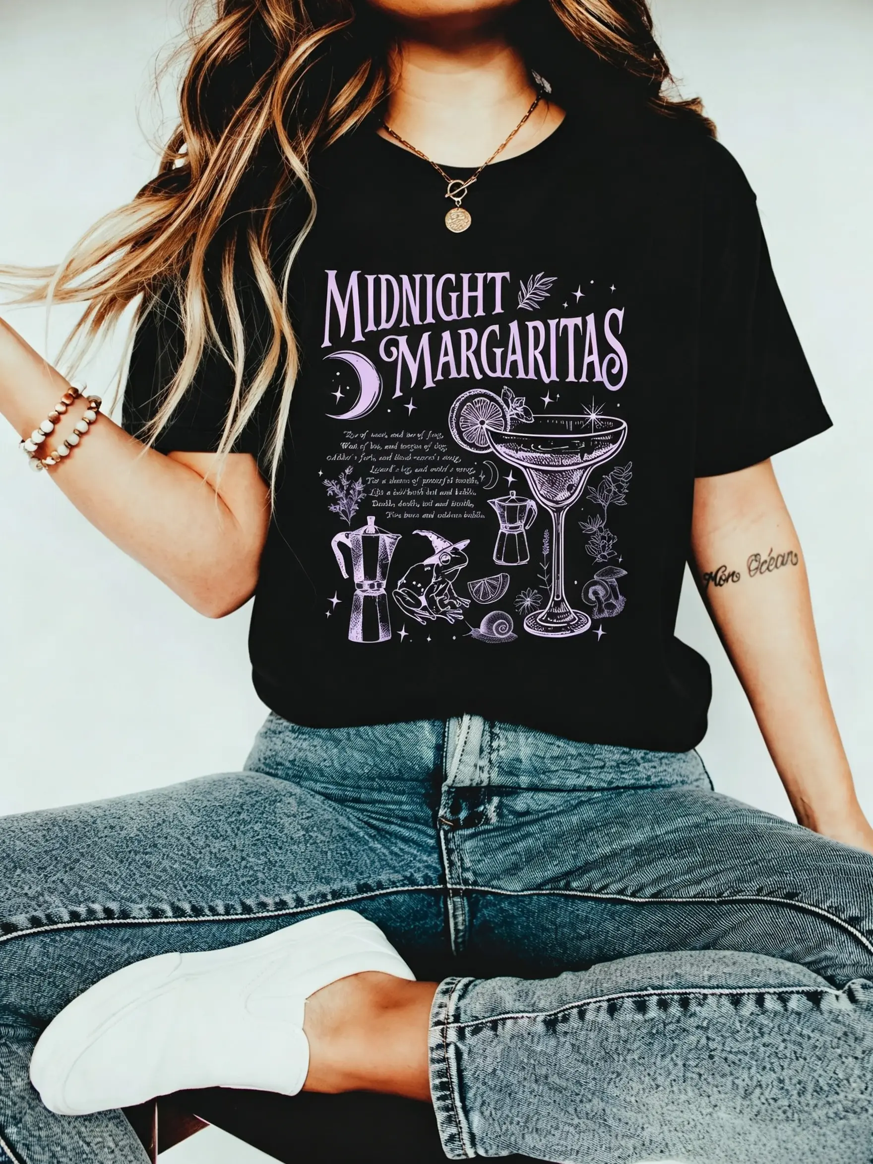 Midnight Margaritas Comfort Colors Shirt, Salt Rosemary Lavender Love Shirt, Witchy Tee, Margarita Halloween Shirt, Practical Magic Shirt