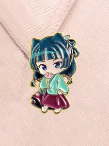 The Apothecary Diaries Maomao Enamel Pin Ancient Style Girl Cartoon Anime Cute Alloy Brooches Lapel Backpack Badge Fashion Jewelry Accessories Gifts for Friends