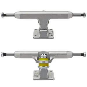 Lurpiv Skateboard Trucks Hollow Polished Silver 140 (8.1") Set of 2