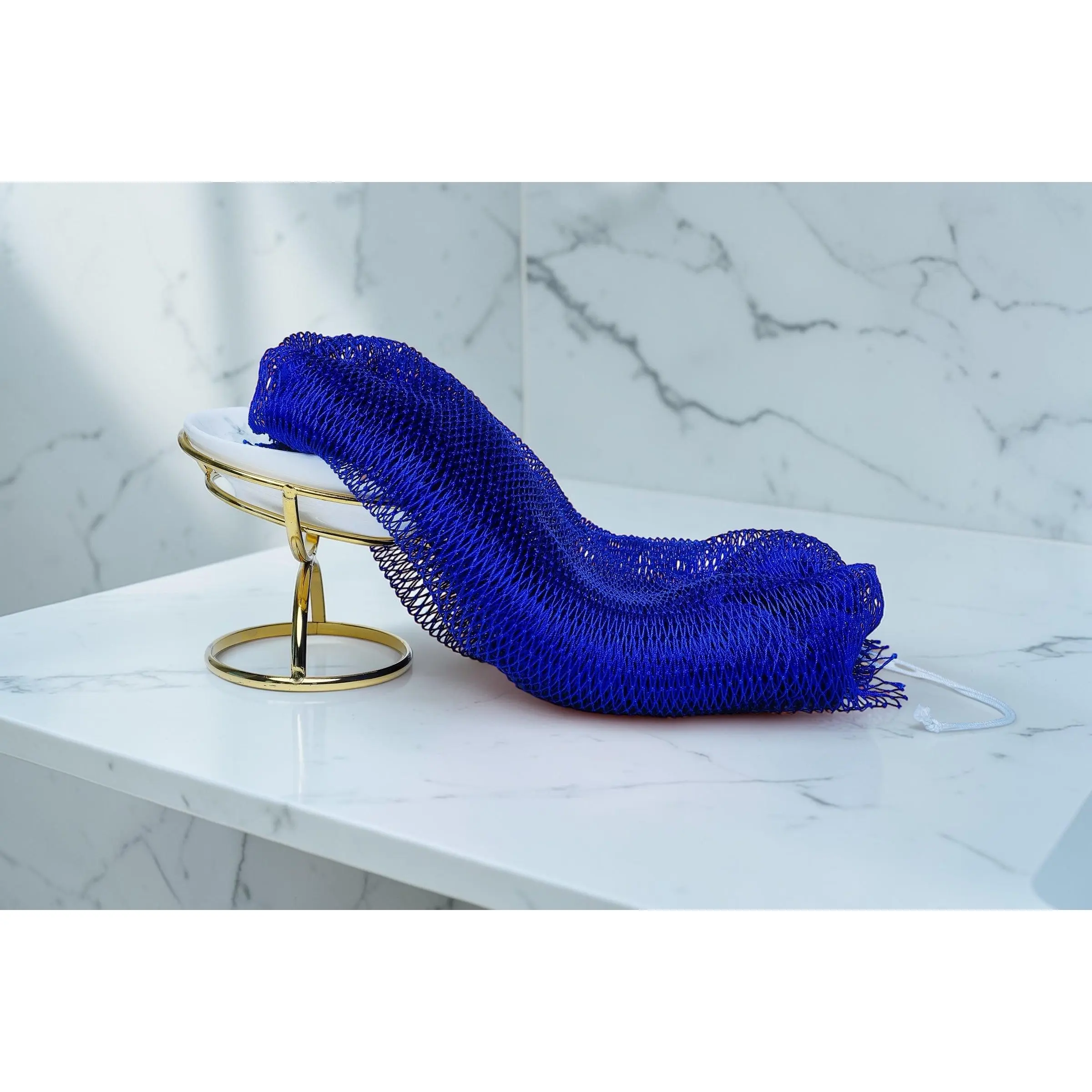 SAPO African Mesh Sponge Bath Smooth - For a Soothing Bath Experience