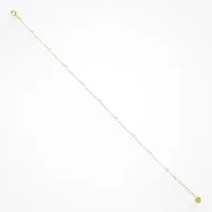 EVRY JEWELS Gold or Silver Plated Women's Hypoallergenic Lover Girl Anklet