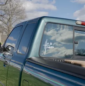 He is Risen Vinyl Decal - Quality Outdoor Vinyl