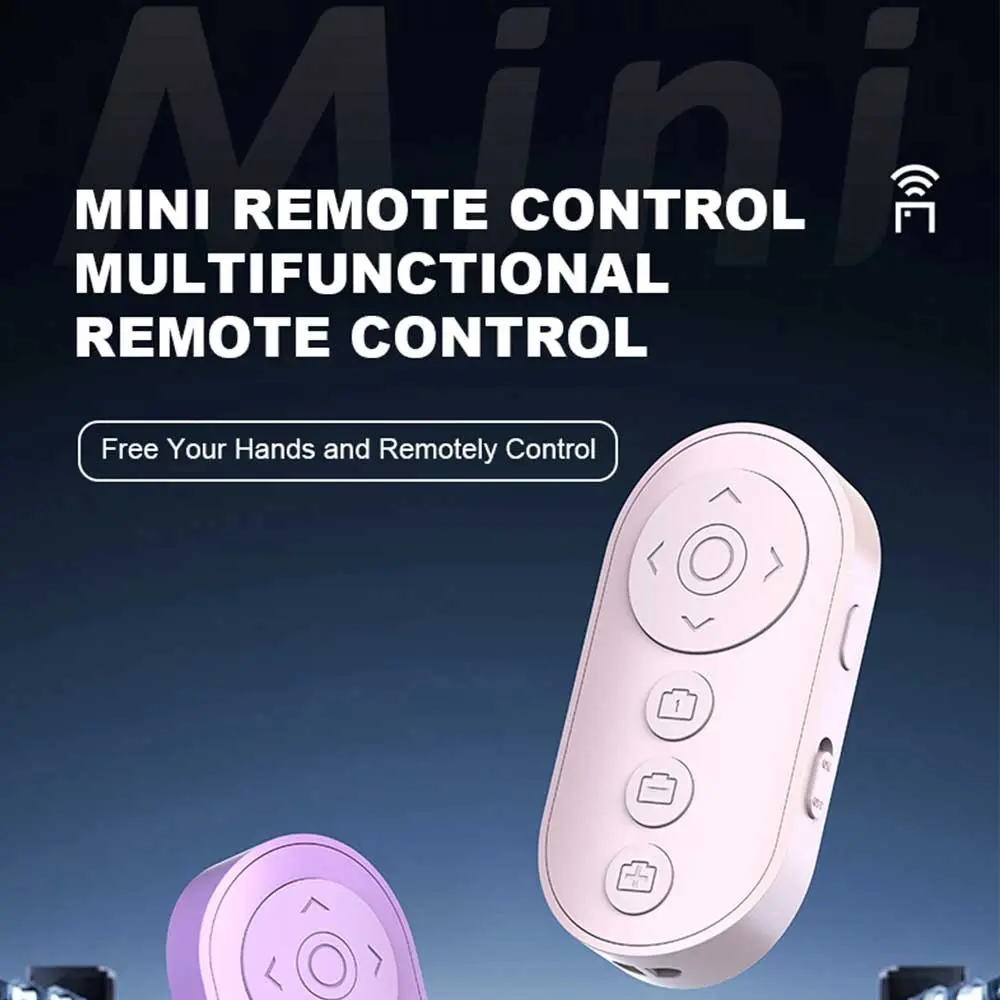 1pcs Wireless TikTok Live Control Remote - Multi-Function BLE Shutter for Smartphones, Type-C Rechargeable Battery, Compatible with iOS/Android (Supports Video Scrolling/Likes/Photo Shooting & Focus Adjustment Live Streaming Accessory