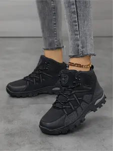 Women's Hiking Boots Non Slip Wear Resistant High Top Outdoor Trekking Casual Sneakers Lightweight Hiking Shoes Lightweight Hiking Footwear