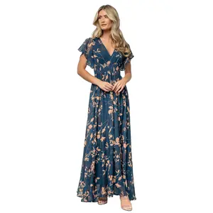 Lynlee Metallic Maxi Dress | Topaz