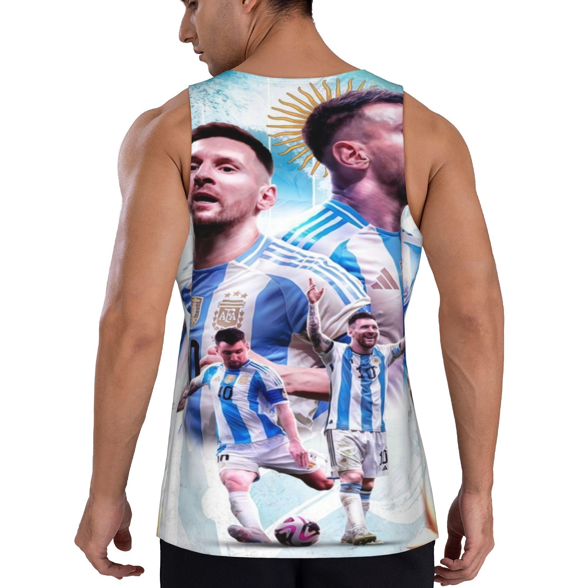 Messi Argentina 10 World Cup Champion Graphic Sleeveless Shirt